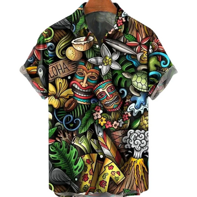 Hawaiian Tiki Shirt